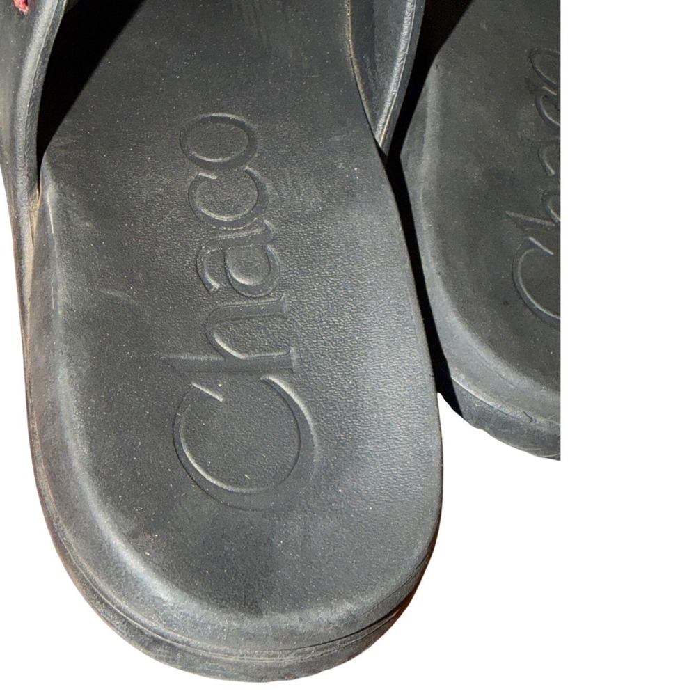 Chaco Chillos Slide Sandals Womens 7 Black Tie Dye Adjustable Strap Athletic - Picture 6 of 7
